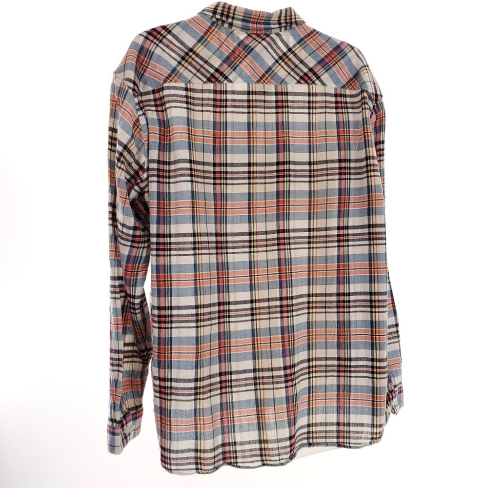 Patagonia Pink Plaid Organic Cotton Mens XL L/S - Picture 5 of 7